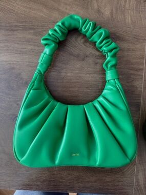 JW PEI Emerald Green Ruched Shoulder Bag